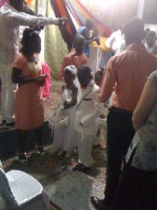 Children participated in the ceremony as well