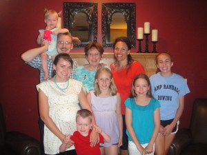 My aunt Judy - we stayed with her - and my other cousin and her daughters (her husband was playing photographer).