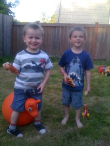 Levi and his buddy Finn