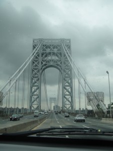 The George Washington Bridge was gorgeous!  Welcome to Manhattan!