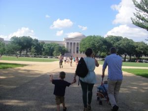 Levi flies his gift from us that he got to pick out - a biplane from the museum