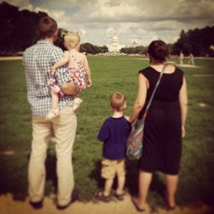 Family picture, away from the sun...(photo by Jennifer)