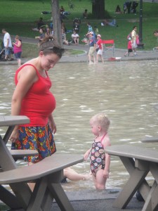 Amelia and I are seriously discussing the water, apparently...