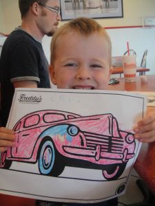 Levi colored this by himself and was quite proud