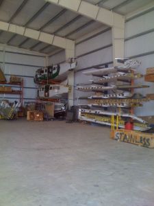 The Caravan repair place in Enid, OK - their stacks of Caravan pieces