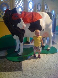 Amelia loves animals...see the excitement?  