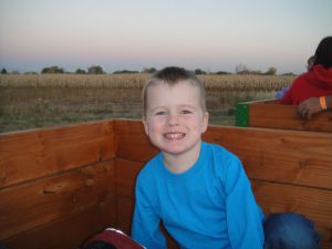 Levi ready for the Grain Train