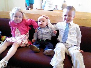 In the pew early while Daddy got ready with the men's chorus