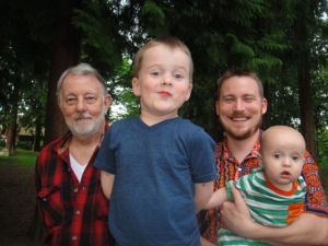 Lind Men - Uncle Bruce and his nephew and great-nephews