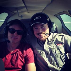 Brothers in a plane!