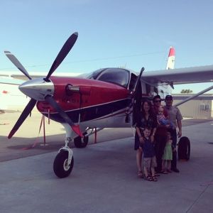 Linds and a Kodiak at MAF HQ