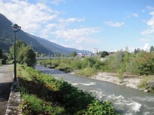 This is L'Arly and it runs down one side of town.  Just beyond it is Conflans, the medieval city.