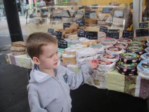 Each Saturday we head to a local market for fresh produce, some meats and most of our cheese…Levi loves cheese of all kinds…even more than I do!  France has over 400 officially recognized types of cheeses.