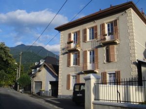 The lovely homes in our neighborhood are a fun collection of French and Swiss styles - Alpine, I suppose
