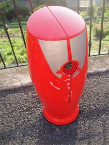 A fire hydrant.  We saw one open once, on the inside they look the same as ones in the US.  Go figure.