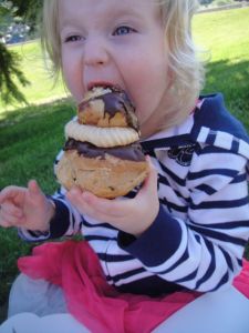 Une religieuse chosen by the birthday girl.  That cream layer was some sort of butter and brown sugar-ness.