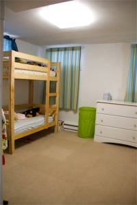 This was the kids' bedroom after we moved them to the basement…just so you can see how big the rooms really are.