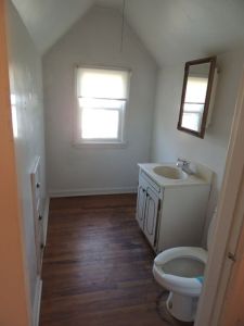 Master bath, before - no tub/shower!