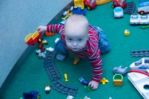 Axel in the baby pit…he played for hours!
