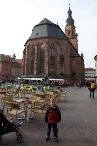 The church in downtown Heidelberg