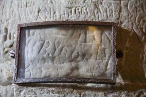 Lord Byron's signature from his six-year imprisonment in the castle