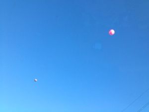 The drive around France - two hot air balloons!
