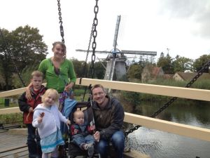 At the open air museum - family photo attempt!