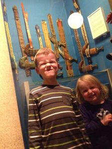 These are knives from Yemen, where Levi and Amelia's grandparents lived for a year…so, they have some to inherit.