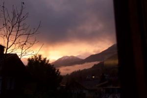 This is the view out of our living/dining room - you can even see the window frame.  We love it!