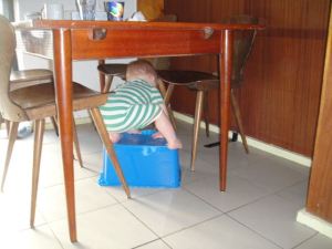 Axel's shenanigans...he's not walking, but everything else is fair game.