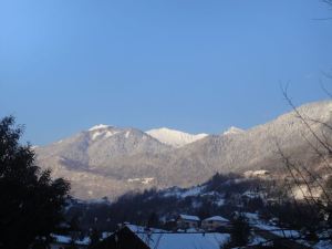 Our view, after the snow stopped and the sun came out...trés magnifique!