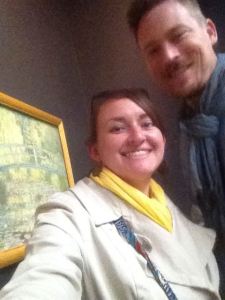 At Musée d'Orsay, with a real Monet.