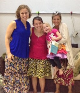 Christy, me, and Tammy - and Amelia, because she heard it was a picture of the ladies.